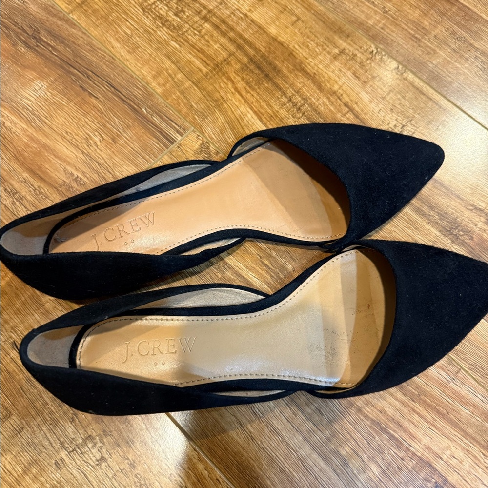 J. Crew Women's Black Suede Flats